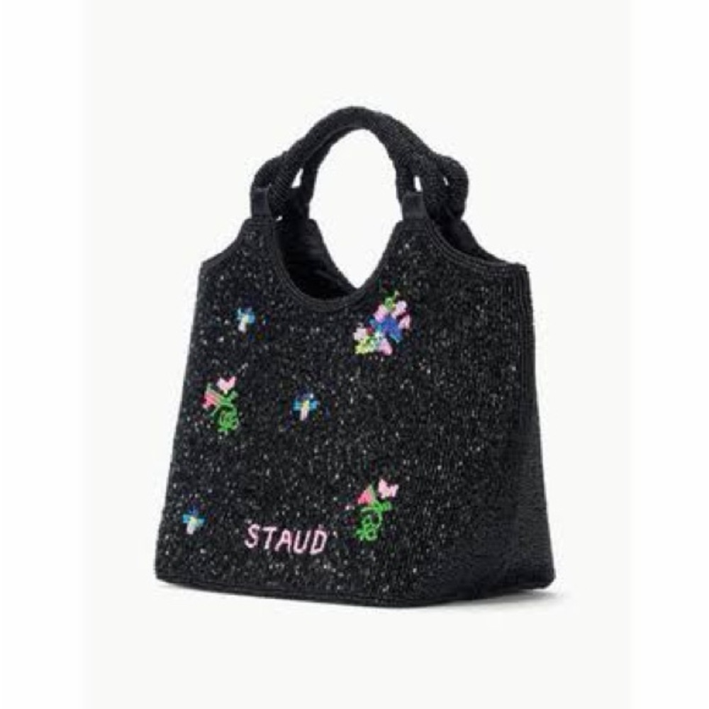 STAUD Beaded Cote Bag - First Bloom Night - Picture 3 of 3